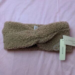 Copper Key Girls Tan Twist Front Teddy Headband